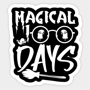 Magical 100 Days Funny School Boys Girls Kids Gift 100 Days Of School Sticker